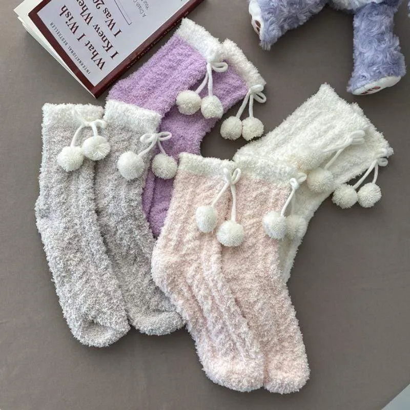 Women's Cute Bowknot Winter Stockings