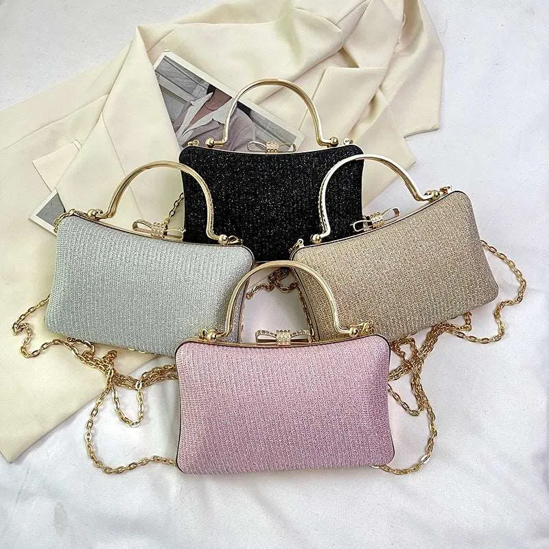 Women’s Elegant Hand Bag with Chain Shoulder Strap
