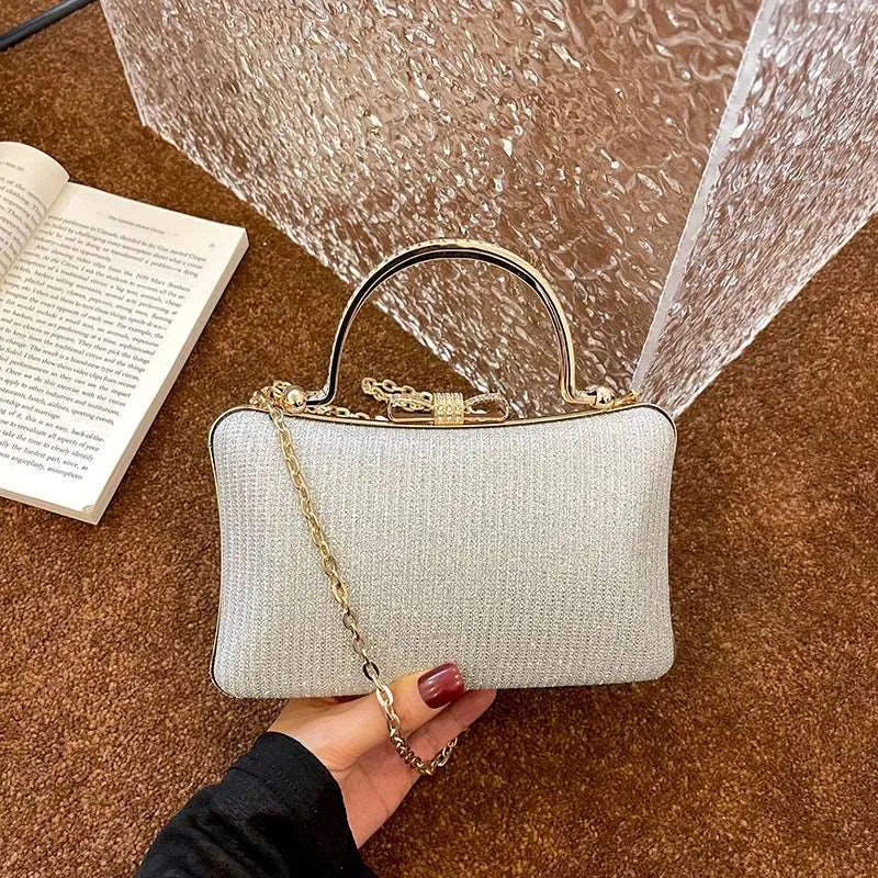 Women’s Elegant Hand Bag with Chain Shoulder Strap