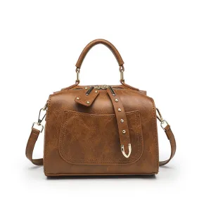 Women's Solid Color Hand Shoulder Bag