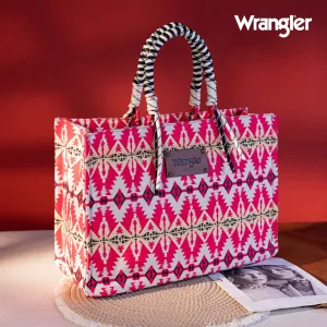 Wrangler Oversize Tote ~ Southwest ~ Hot Pink