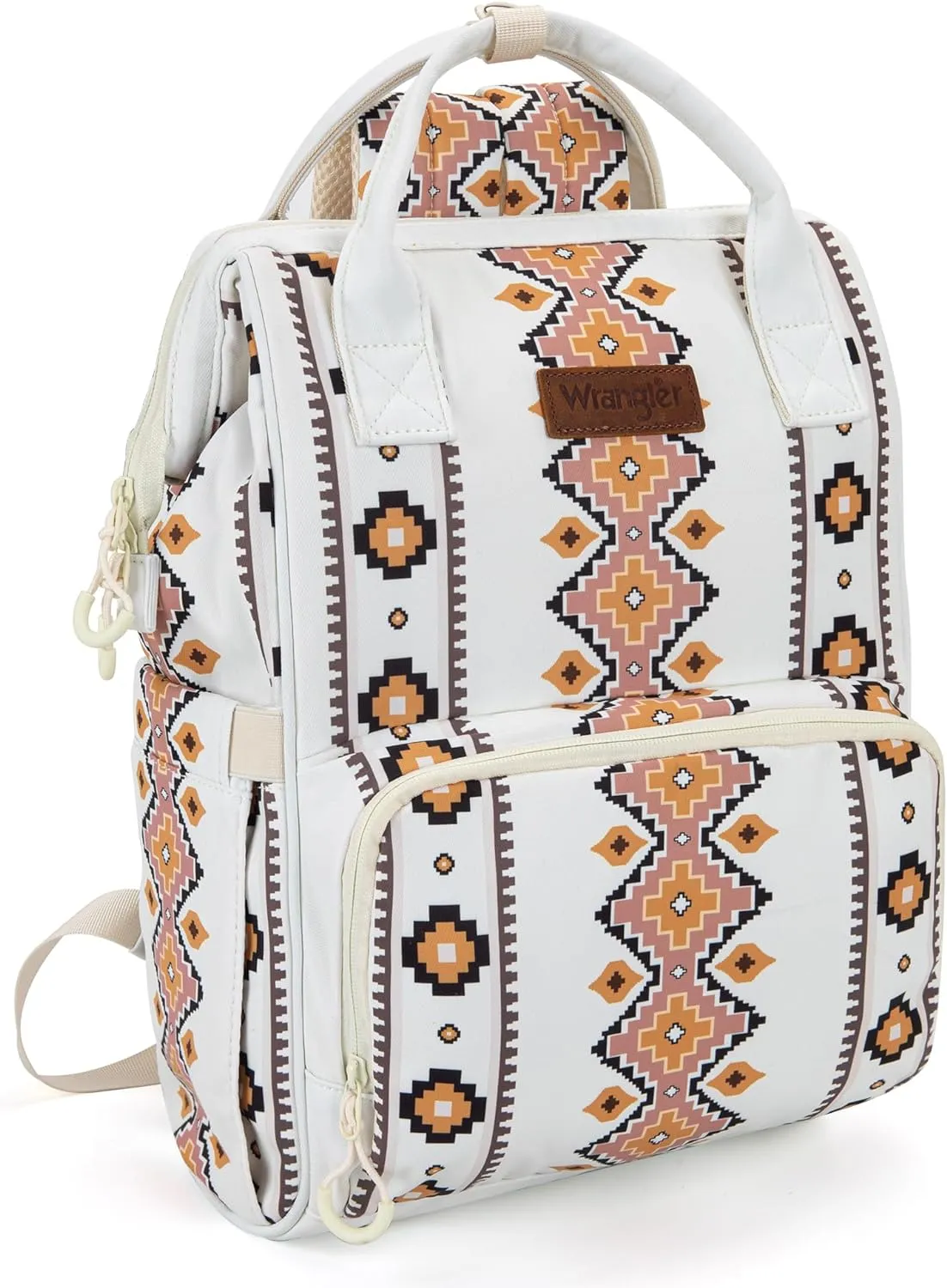 Wrangler Southwestern Pattern Dual Sided Print Multi-Function Backpack