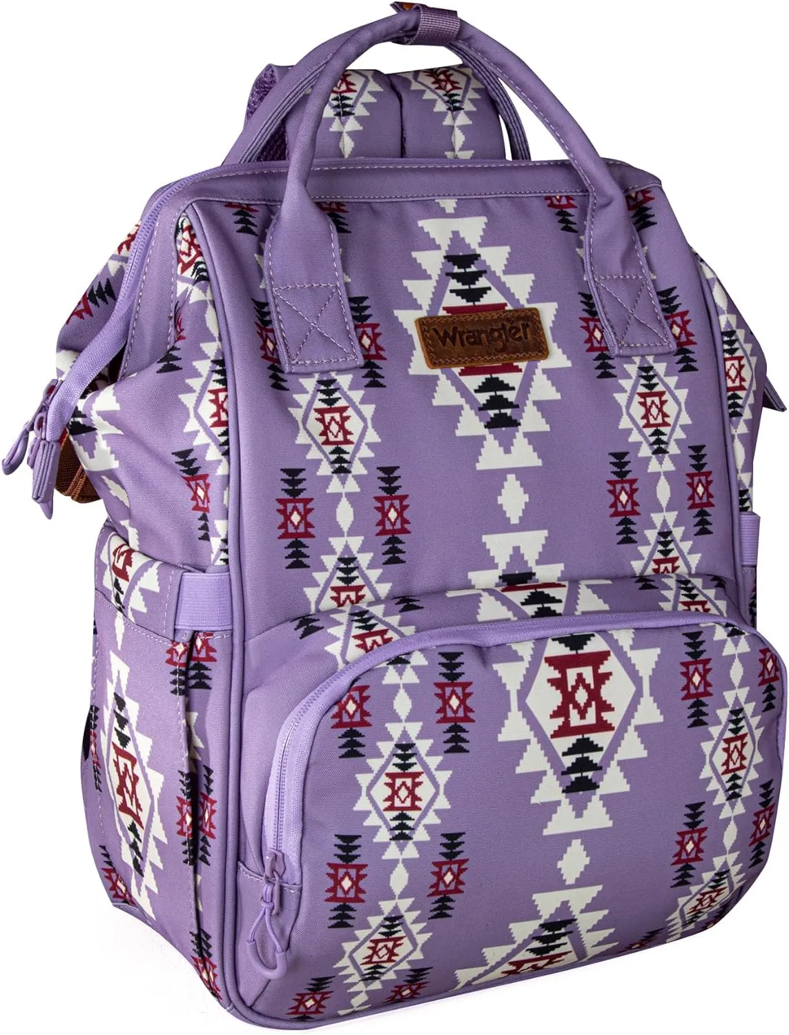 Wrangler Southwestern Pattern Dual Sided Print Multi-Function Backpack