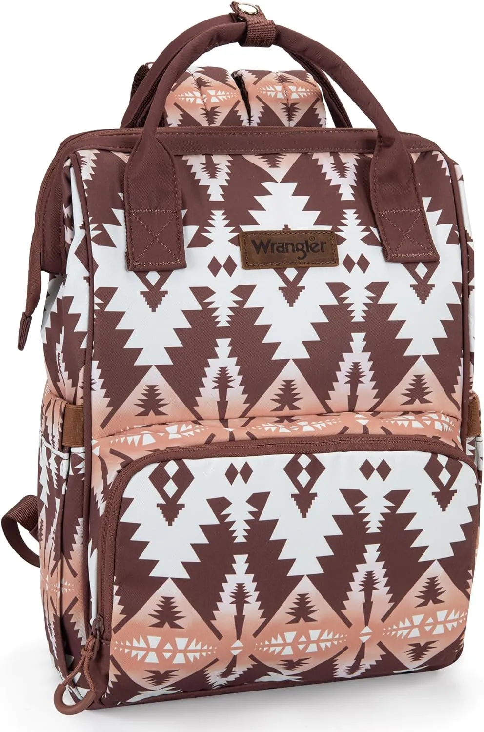 Wrangler Southwestern Pattern Dual Sided Print Multi-Function Backpack