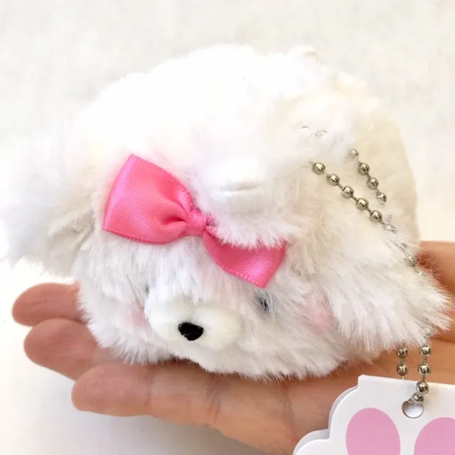 X 63038 FLUFFY DOG PLUSH KEY CHARM-DISCONTINUED