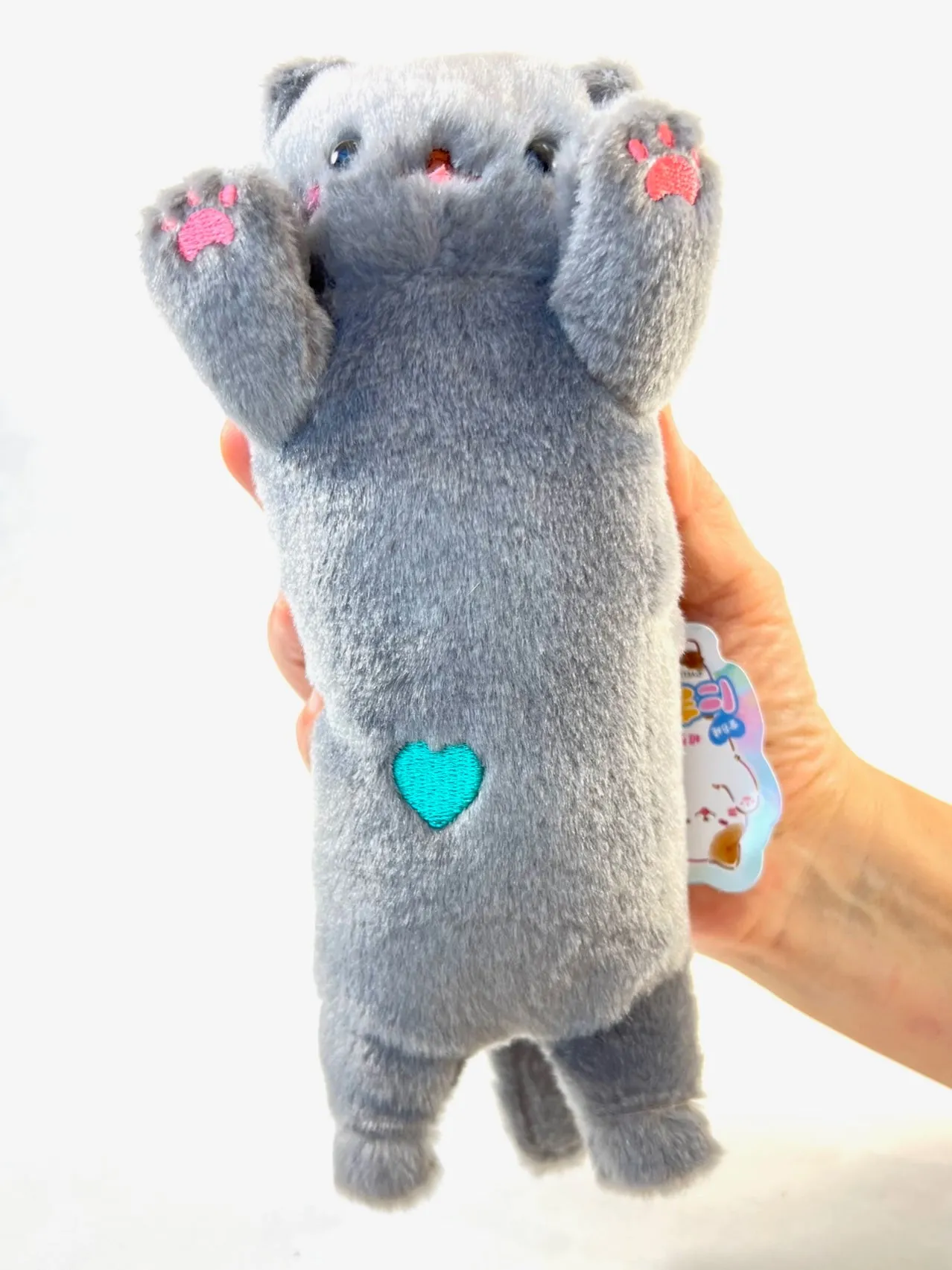 X 63240 Long Cat Squeak Plush-DISCONTINUED