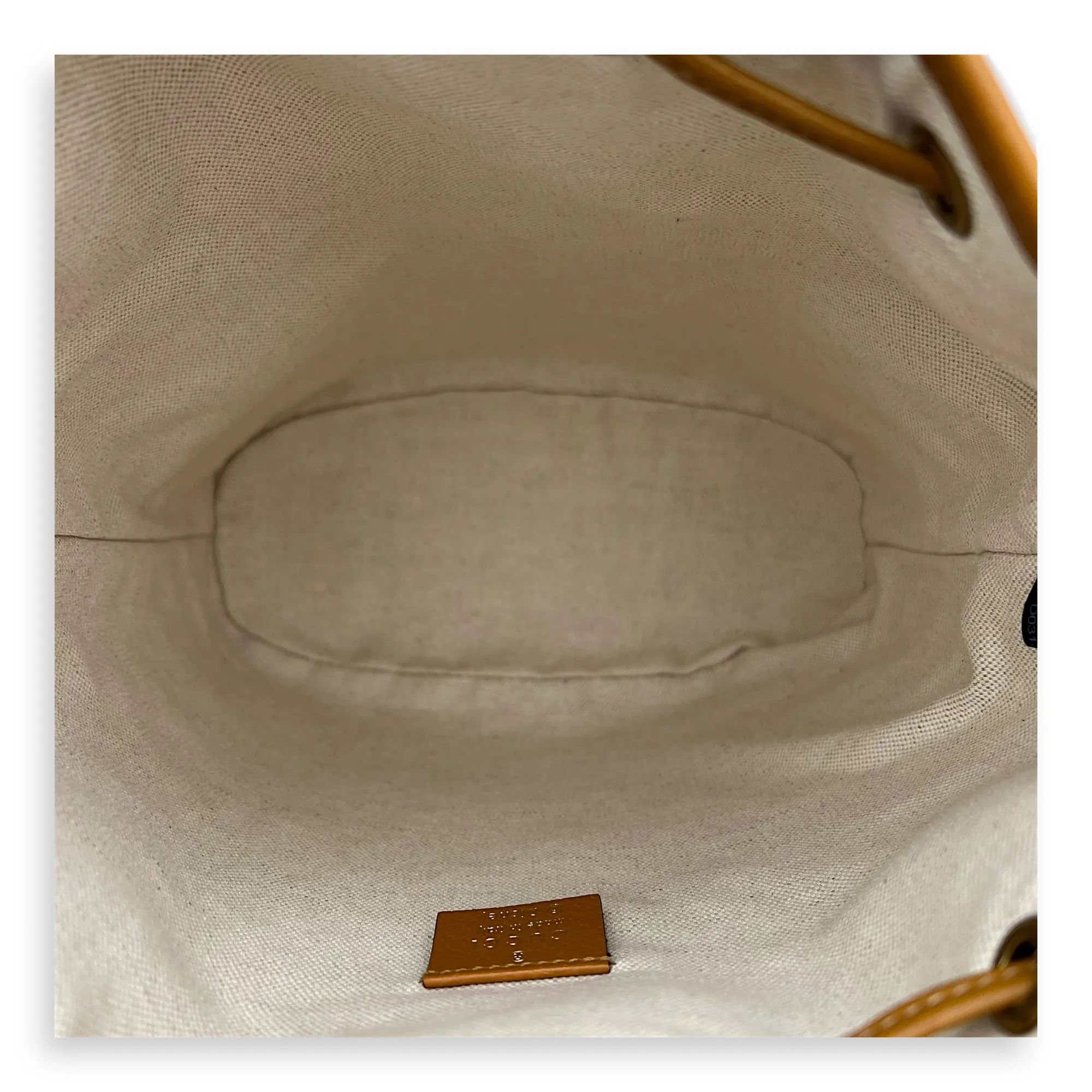 X Disney  Bucket Bag Brown in Coated Canvas, Gold hardware