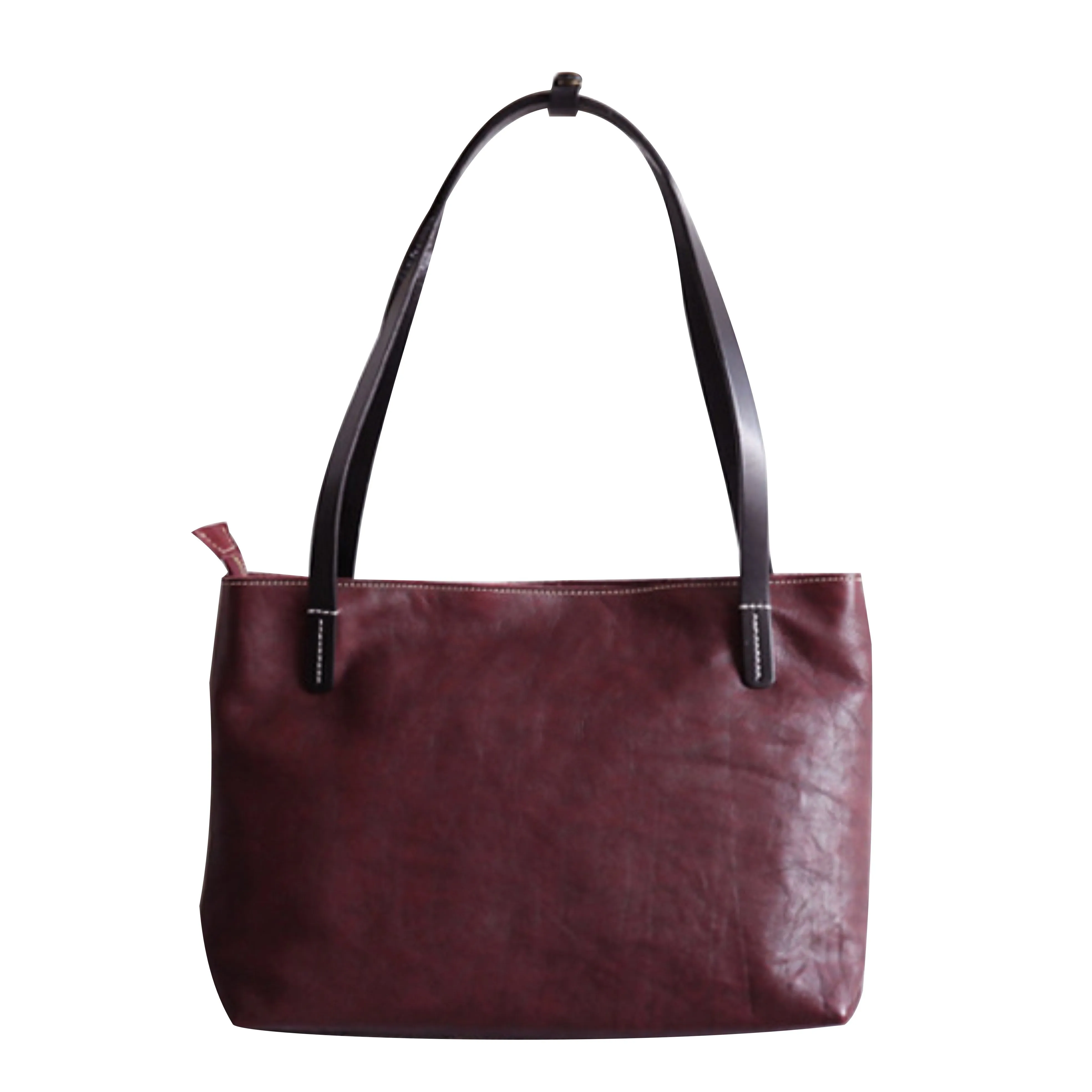 YAAGLE Brief Women Real Leather Contrast Color Handbag Tote YGBR6002
