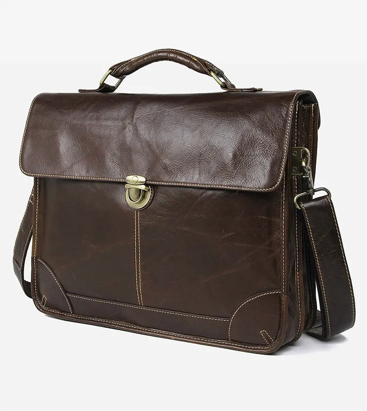 YAAGLE Fashion Real Leather Business Messenger Handbag YG7091