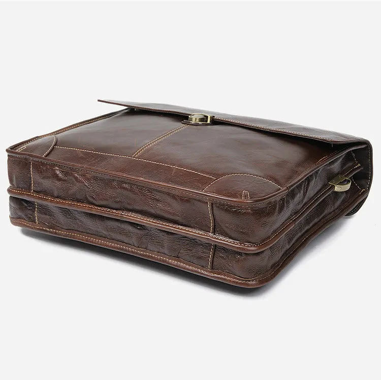 YAAGLE Fashion Real Leather Business Messenger Handbag YG7091
