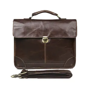 YAAGLE Fashion Real Leather Business Messenger Handbag YG7091