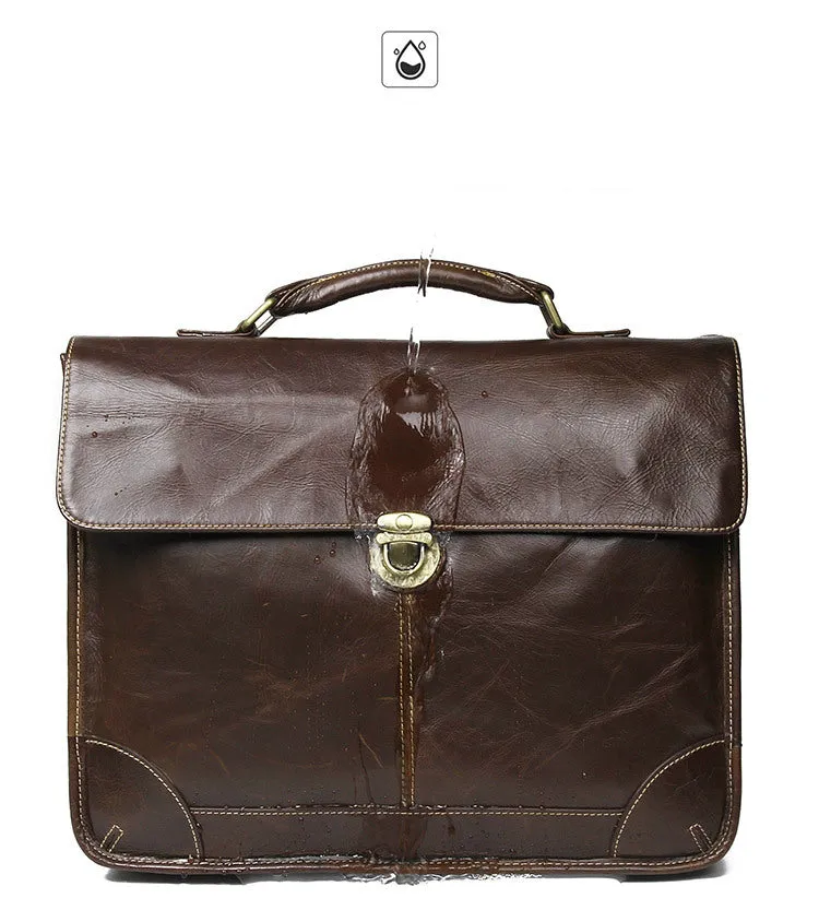 YAAGLE Fashion Real Leather Business Messenger Handbag YG7091