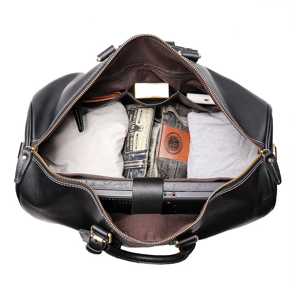 YAAGLE Large Capacity Crazy Horse Leather Luggage Handbag YG9088