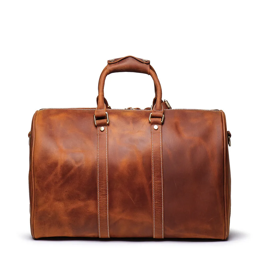 YAAGLE Large Capacity Crazy Horse Leather Luggage Handbag YG9088