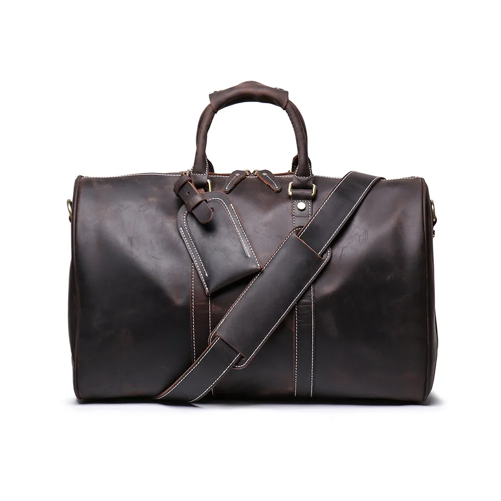 YAAGLE Large Capacity Crazy Horse Leather Luggage Handbag YG9088