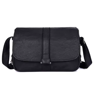 YAAGLE Men's Leisure Litchi Texture Real Leather Messenger Bag YG1030A