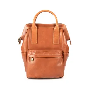 YAAGLE Unisex Vintage Tanned Leather Travel Backpack Tote YGM092