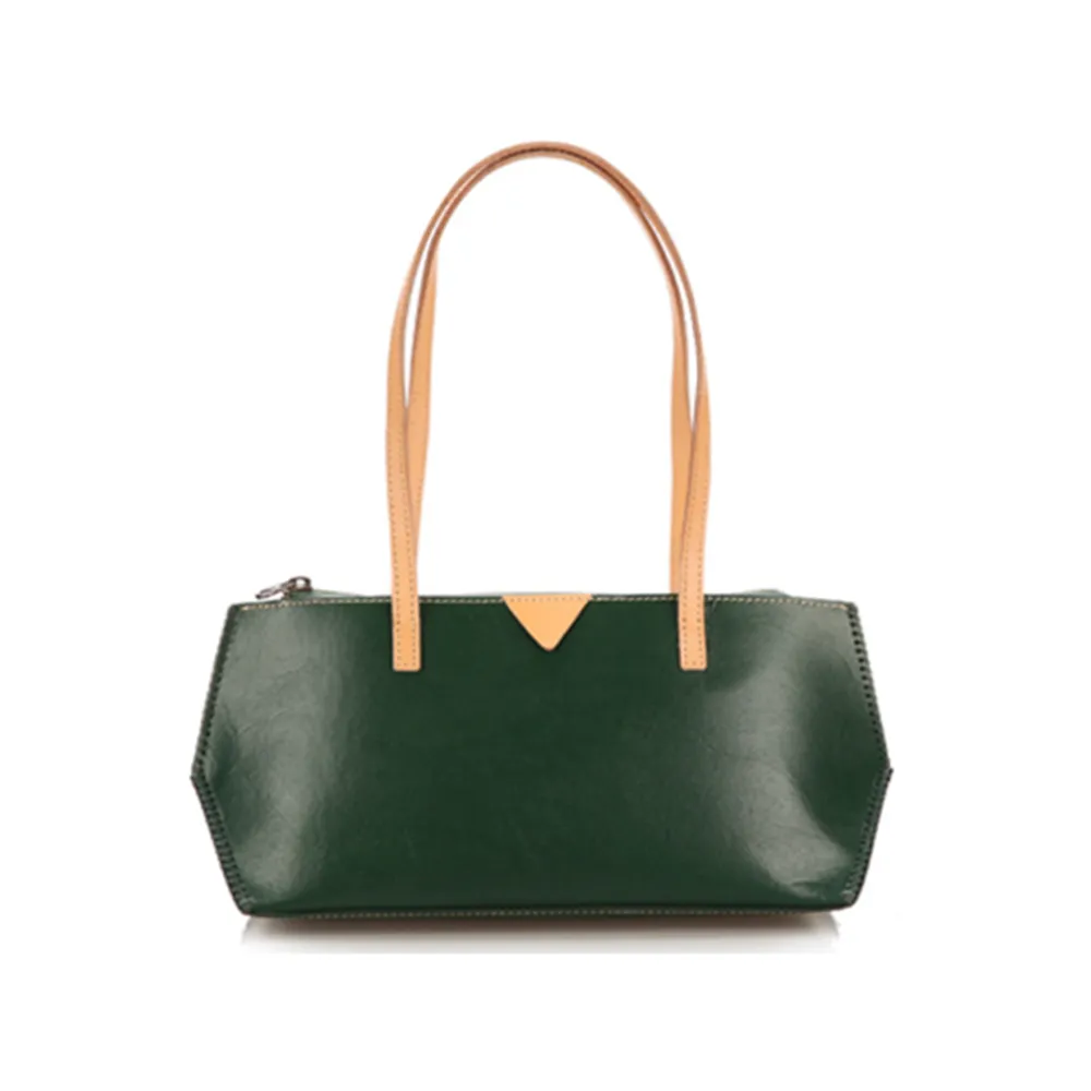 YAAGLE Women Personalized Tanned Leather Handbag Tote YGBR6018
