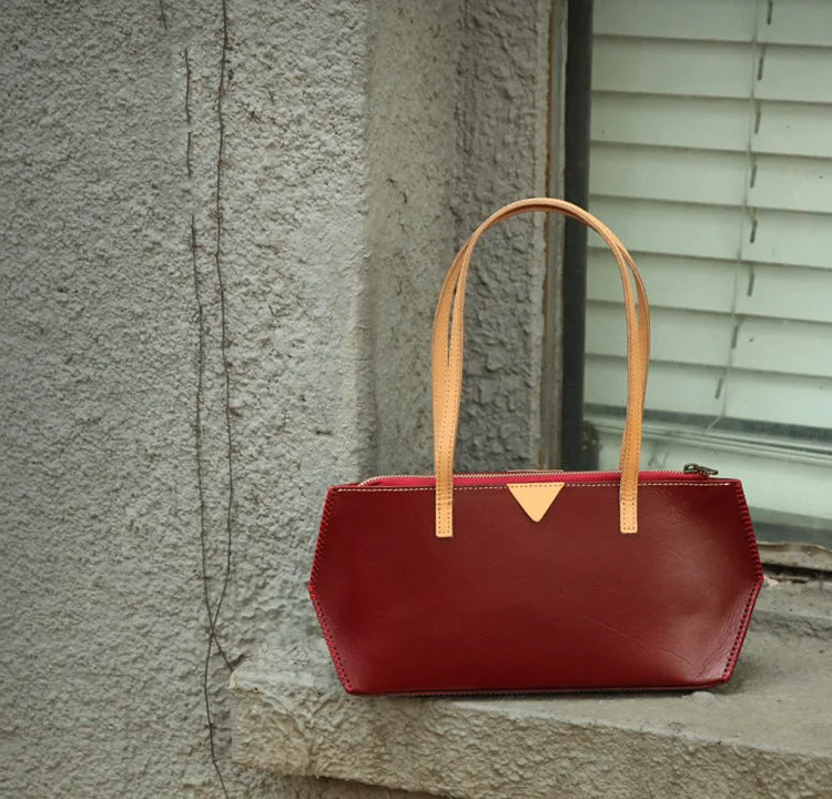 YAAGLE Women Personalized Tanned Leather Handbag Tote YGBR6018