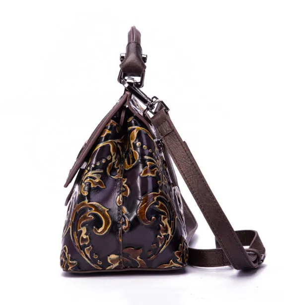 YAAGLE Women Retro National Embossed Shoulder Handbag YGWX107
