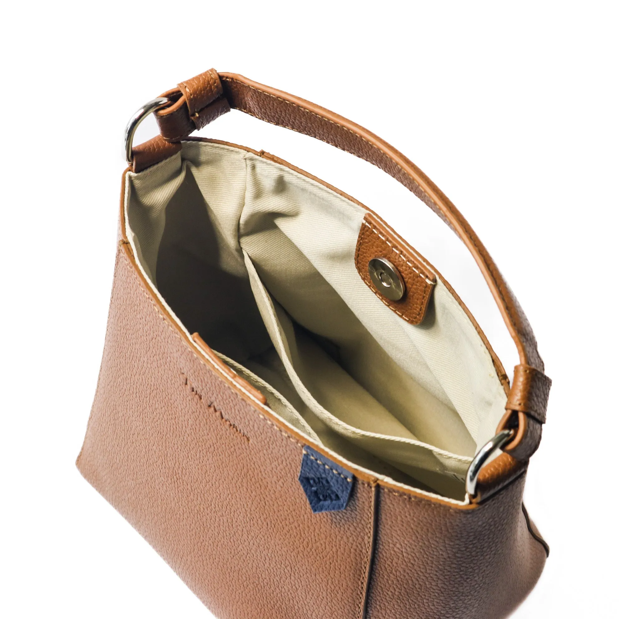 Yaya Leather Bucket Bag - Tan