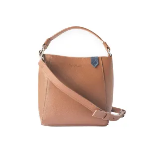Yaya Leather Bucket Bag - Tan
