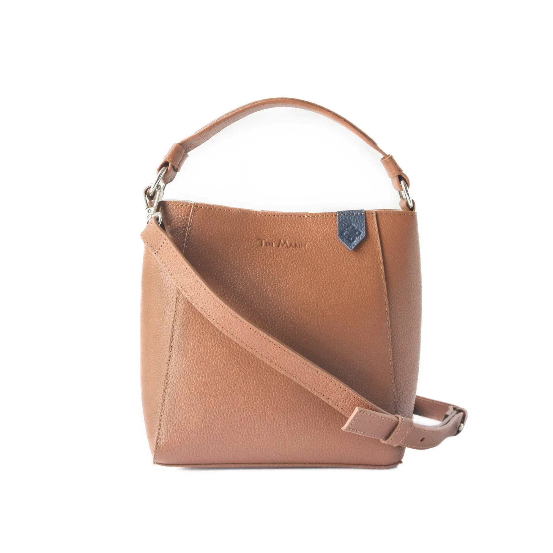 Yaya Leather Bucket Bag - Tan