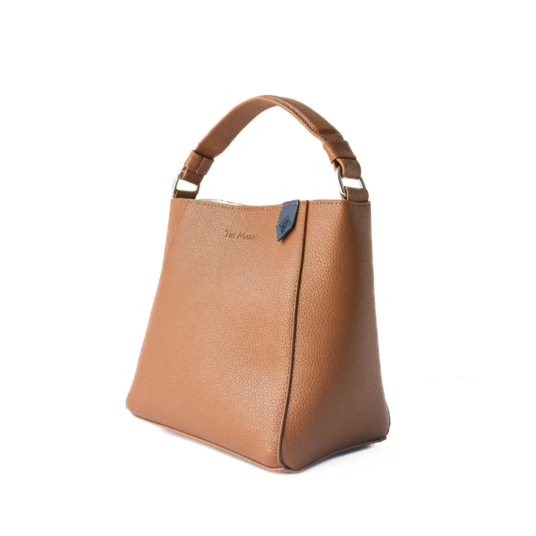 Yaya Leather Bucket Bag - Tan