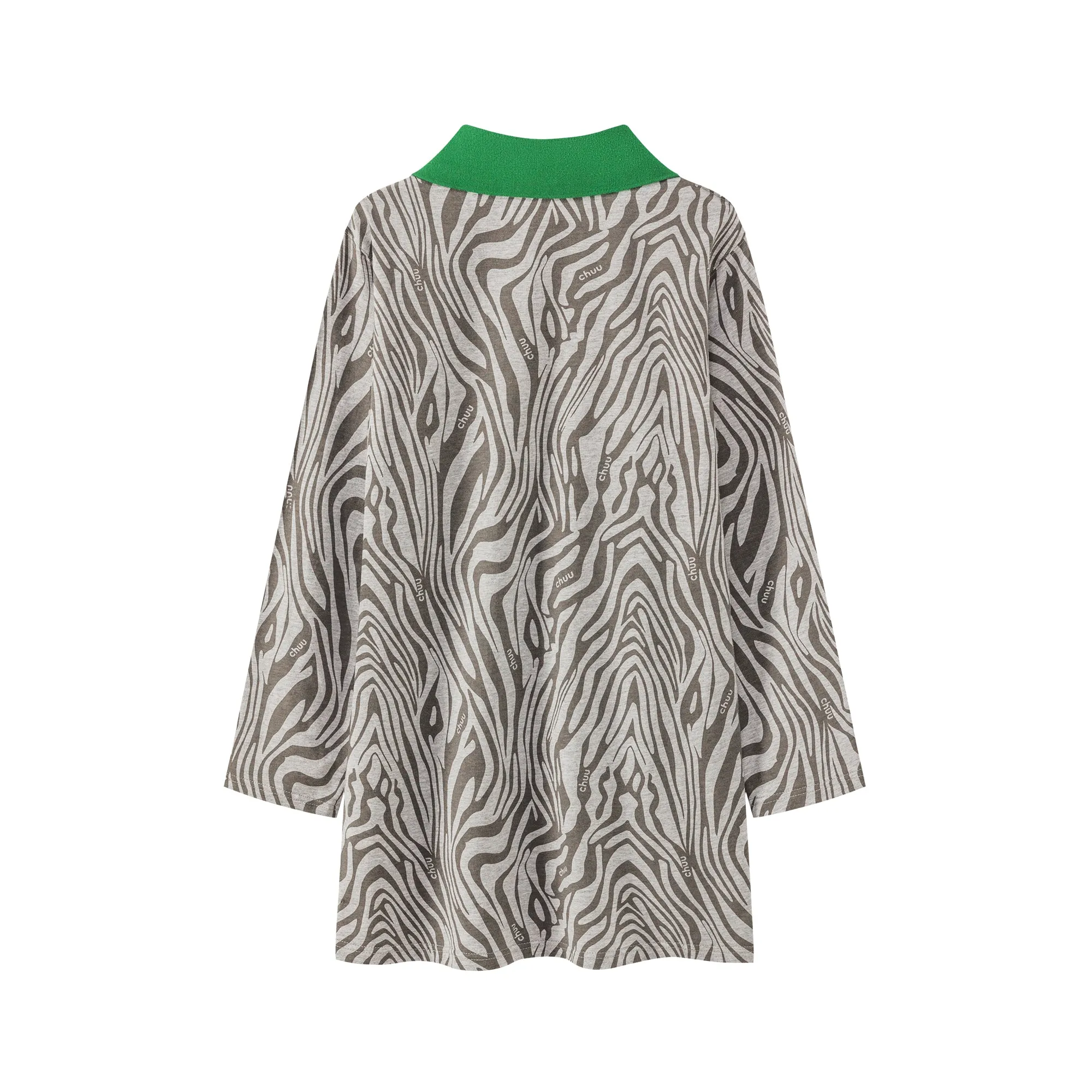 Zebra Print Mini Polo Dress