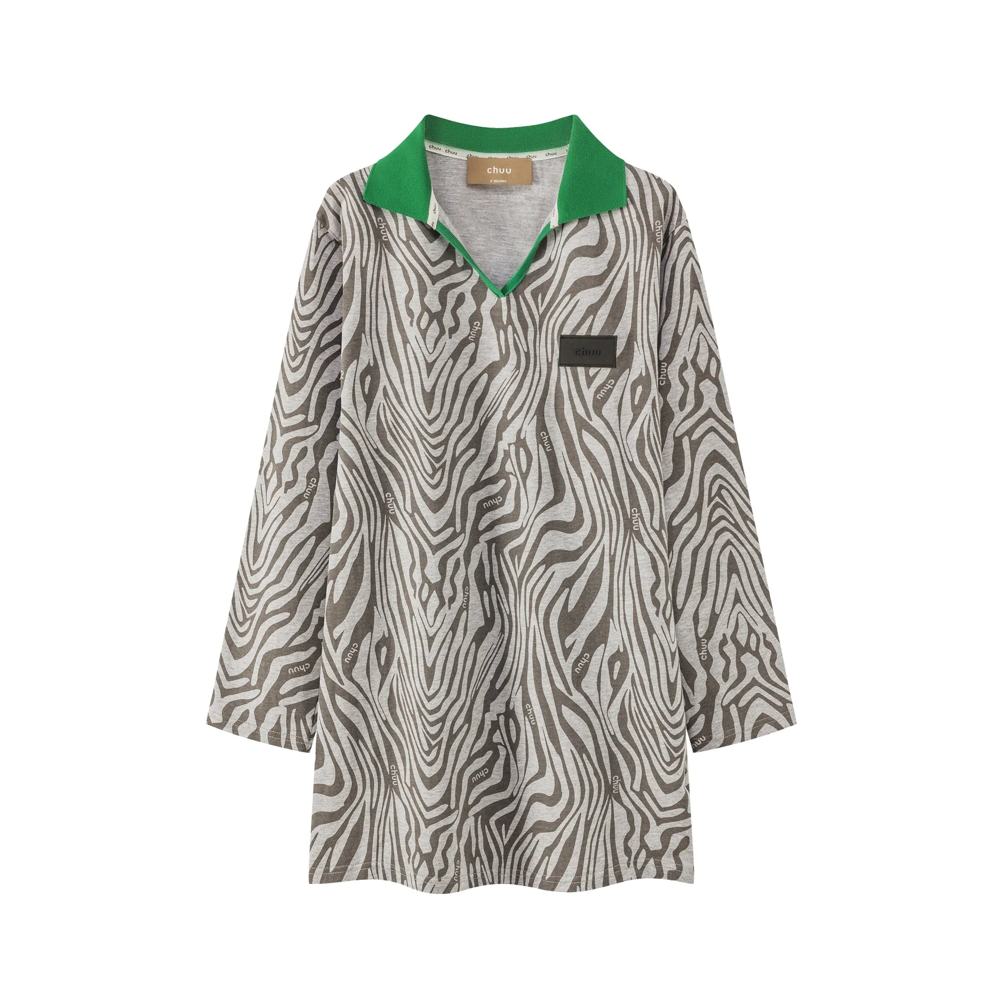Zebra Print Mini Polo Dress