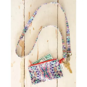 Zip Pouch Lanyard Dark Cream TD