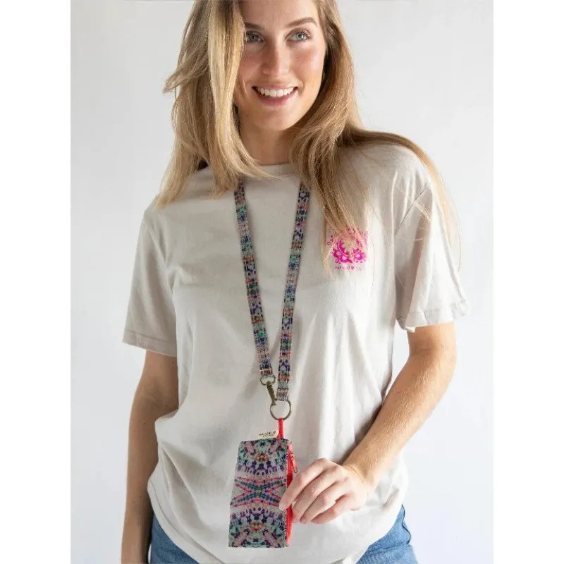 Zip Pouch Lanyard Dark Cream TD