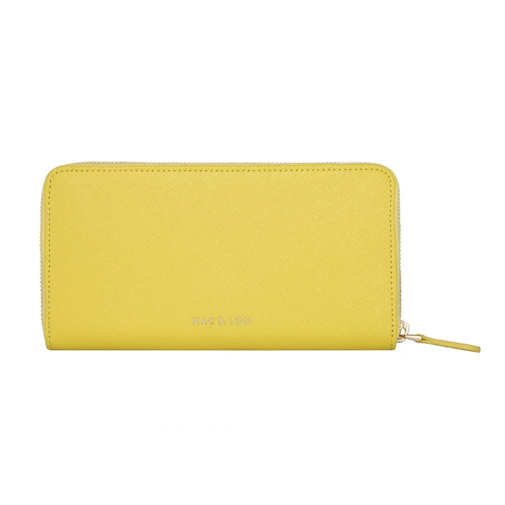 Zip Wallet | Canary Yellow
